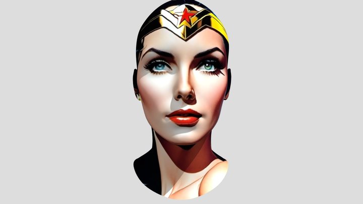 wonder woman  comic 3D Model