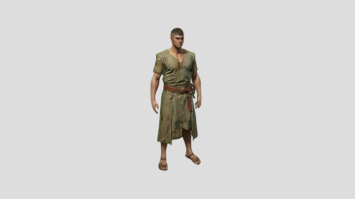 Ancient Character 3D Model