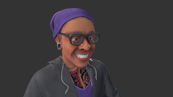 Blader Realtime Character 3D Model