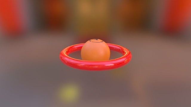 Hoop and Ball 3D Model