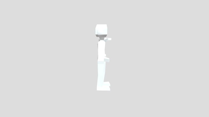Low poly human 3D Model