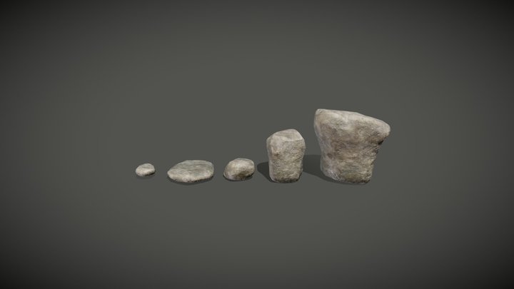 Game Asset - Rocks 3D Model