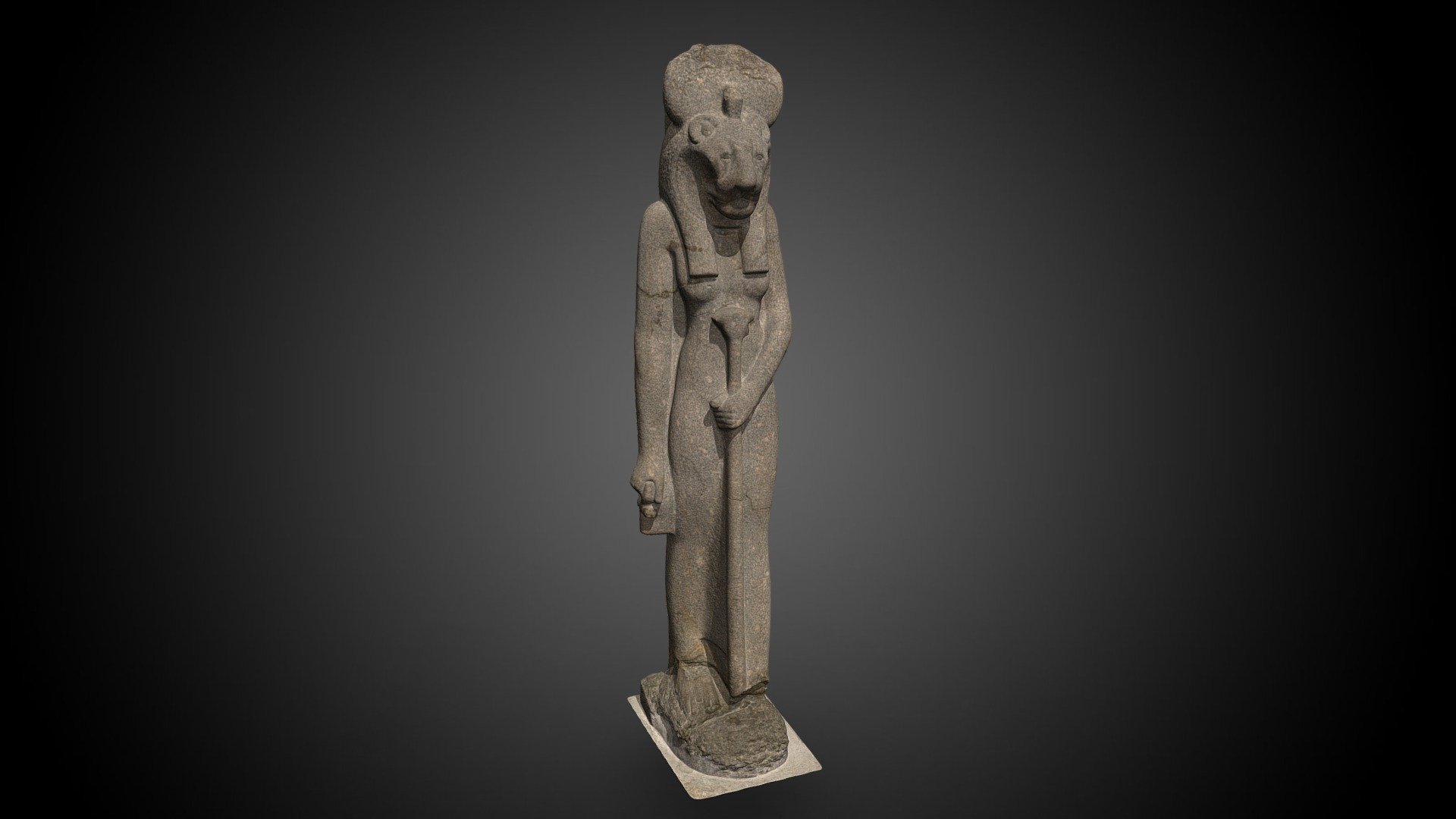 Statue of the Goddess Sekhmet - Download Free 3D model by Museo Egizio ...