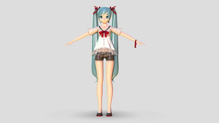 PDFTDX Shiny Miku – Gratis 3D-model STL