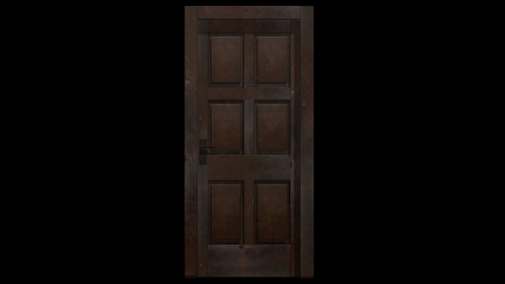 old wooden Door 3D Model