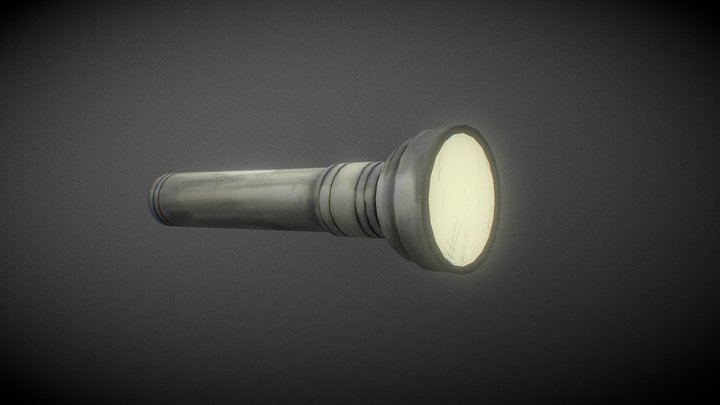 Stylized Flashlight 3D Model