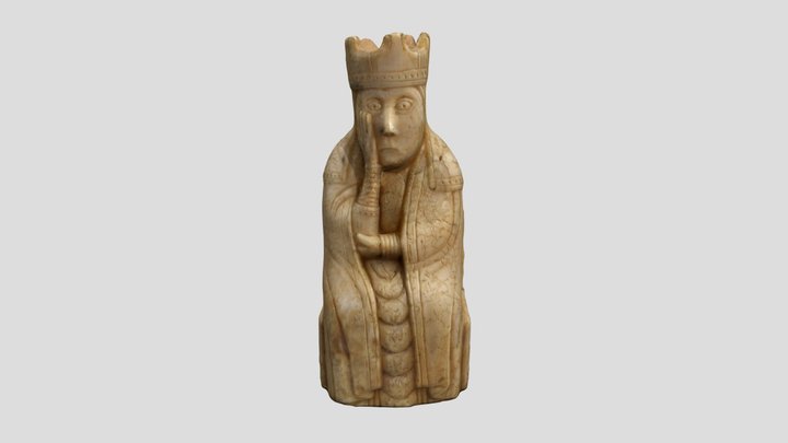 Lewis Chess  - Queen 3D Model