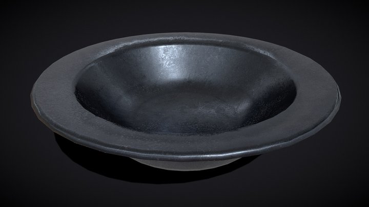 Basic Metal Bowl 3D Model