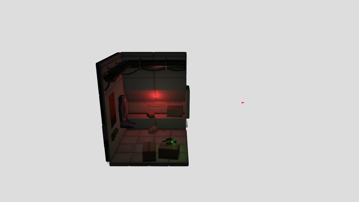 Escape Pod Nook 3D Model