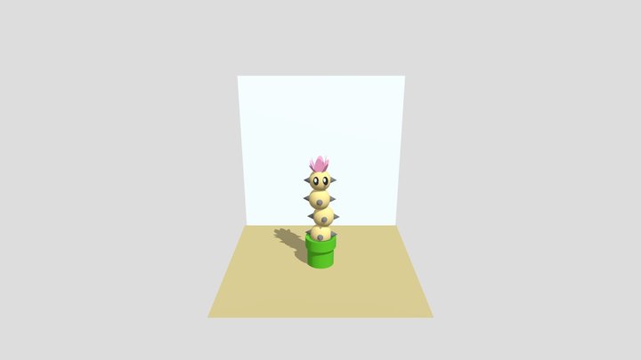 Poke Cactus 3D Model