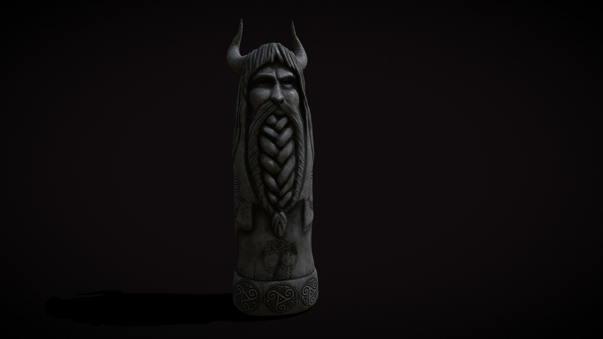 Viking_God_Statue_FBX - Buy Royalty Free 3D model by ...