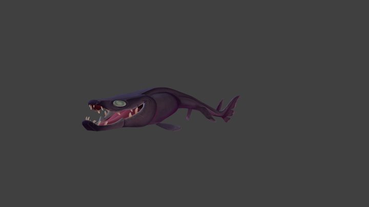Frilled Shark 3D Model