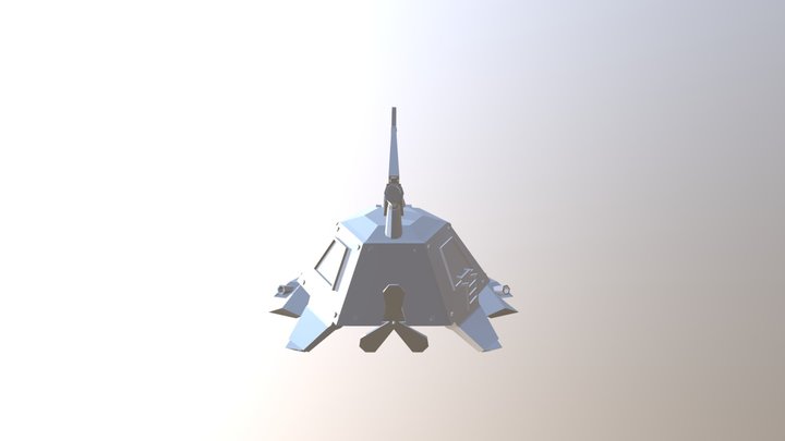 Turtle Submarine First Draft 3D Model