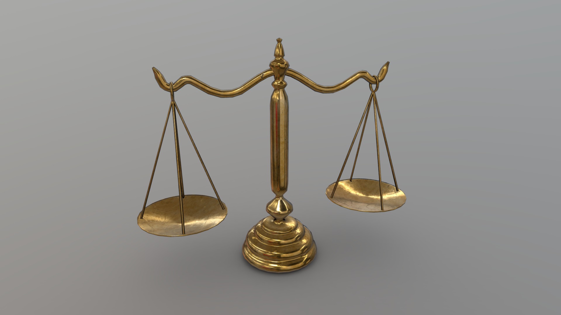 3D model Balance Scale - This is a 3D model of the Balance Scale. The 3D model is about a pair of scales.