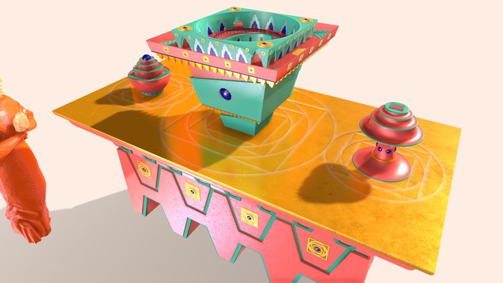 Tabletop Mandala 3D Model
