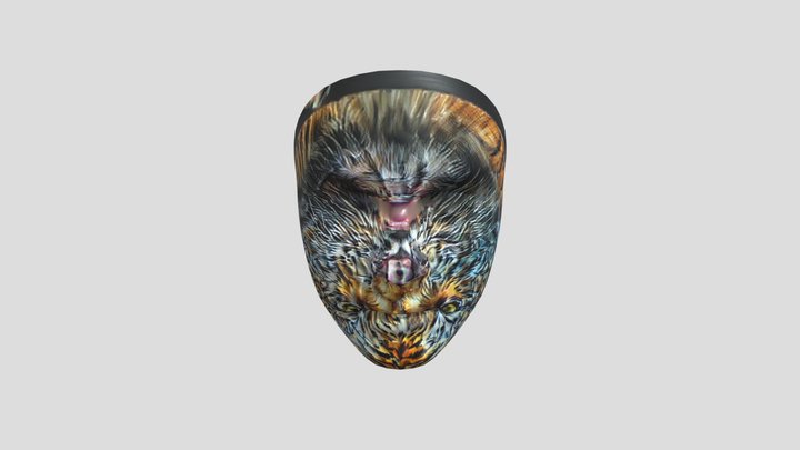 Tiger Face 3D Model