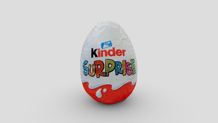 Kinder Surprise Egg 3D Model