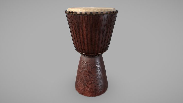 Djembe Drum 3D Model