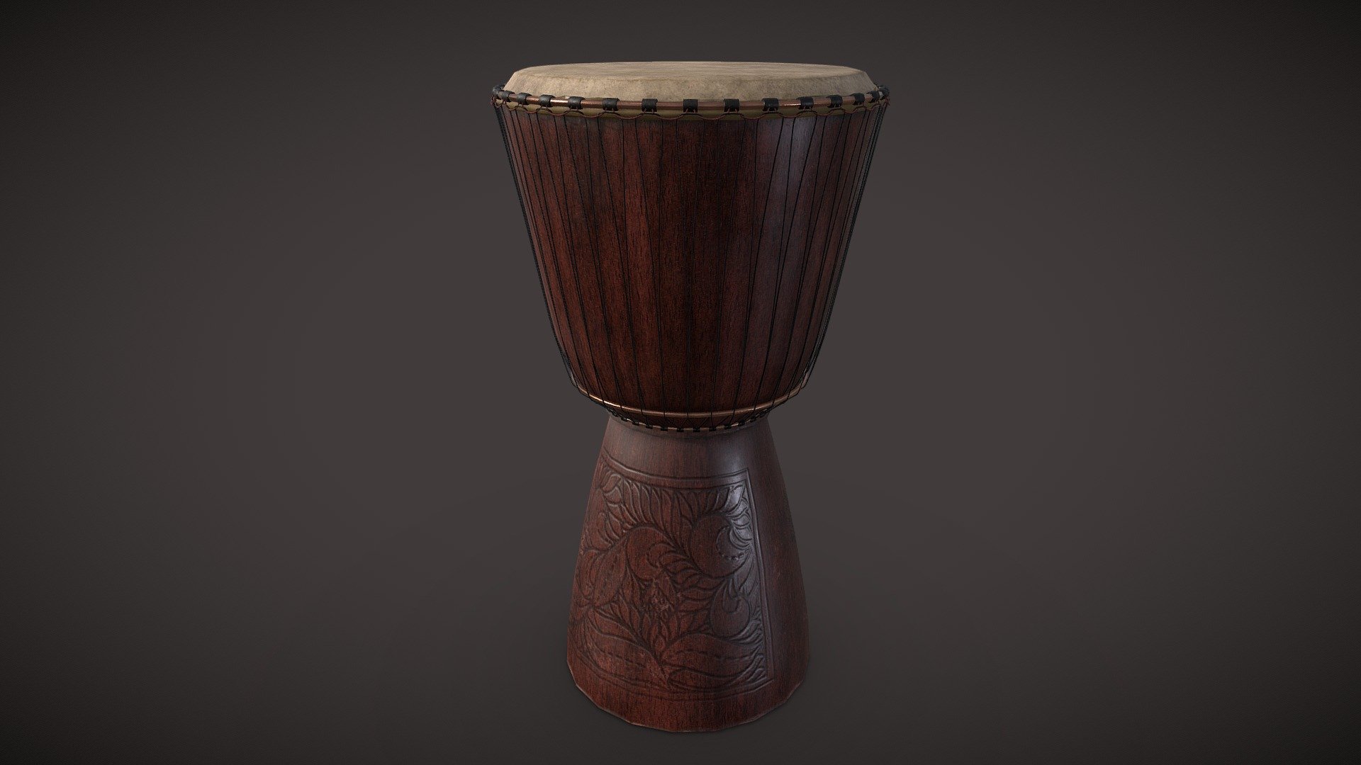 Djembe Drum - 3D model by Fonce [24c766e] - Sketchfab