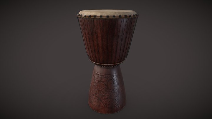 Djembe Drum 3D Model