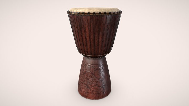 Djembe Drum 3D Model