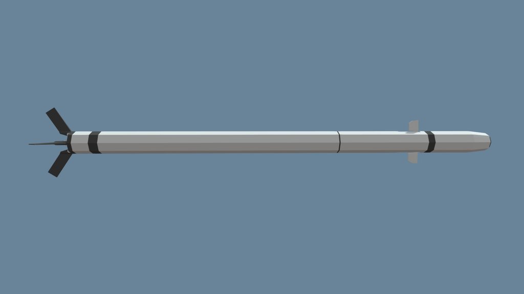 9K32M Strela-2M Missile (Low-Poly)