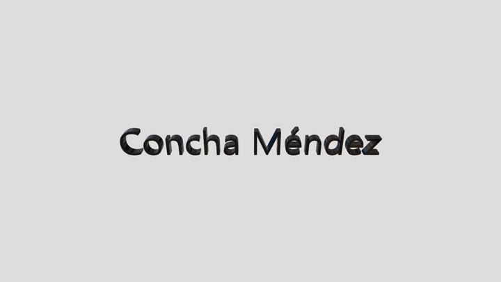 concha mendez 3D Model