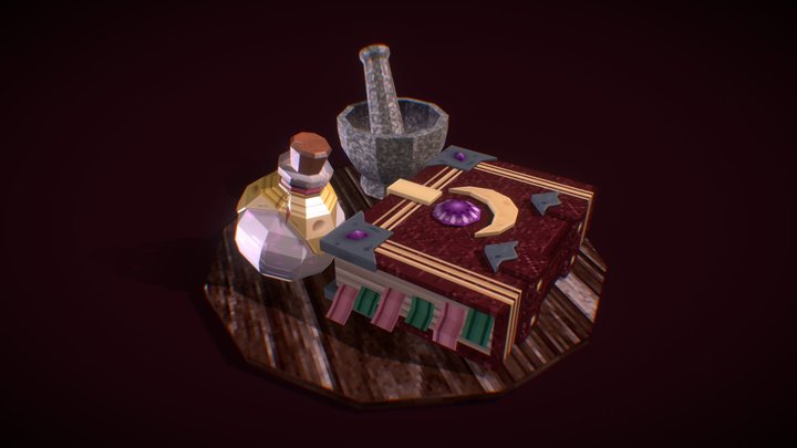 Alchemistry Diorama 3D Model
