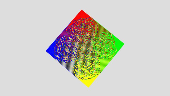 2x2-periodic Aztec diamond 3D Model