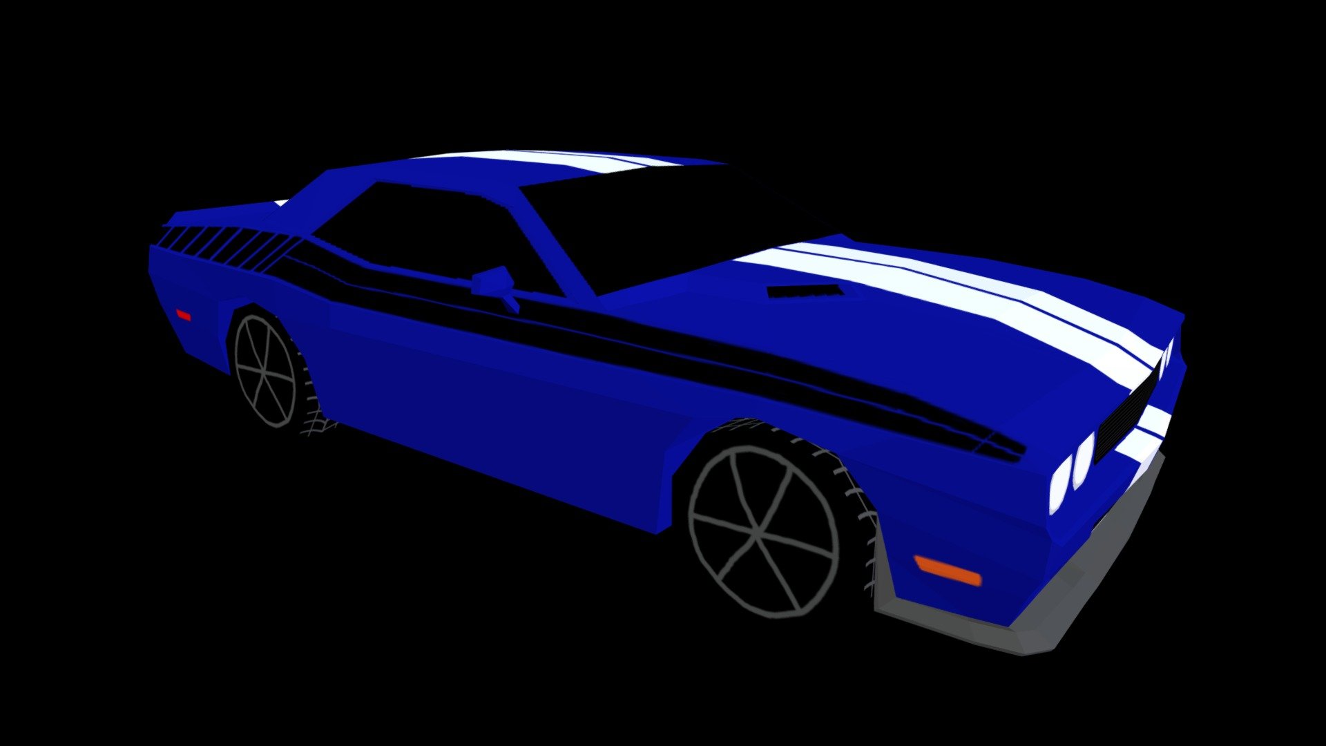 Dodge Challenger 2011 Low Poly