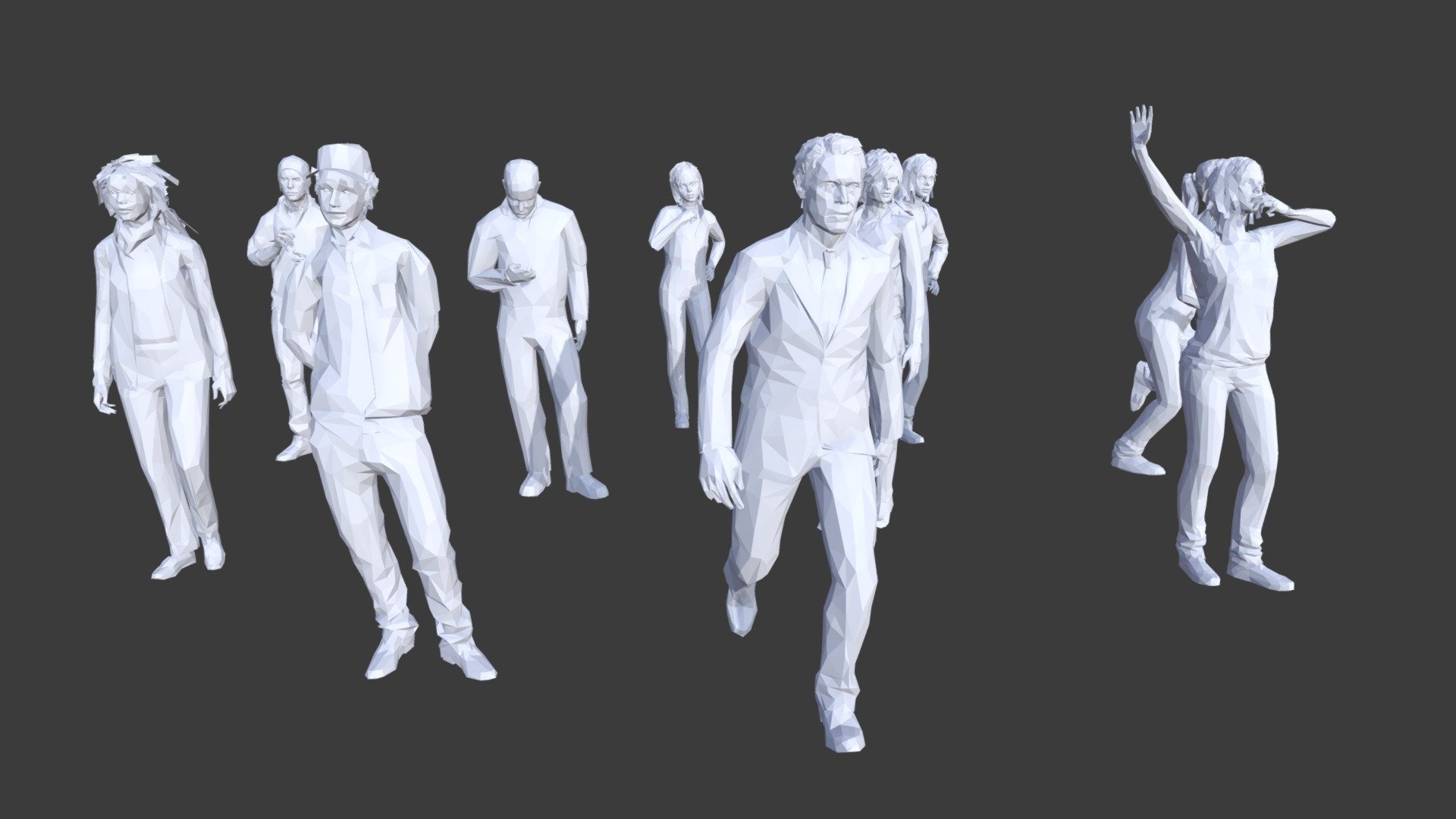 Low Poly People Collection 11 - Buy Royalty Free 3D model by game ...