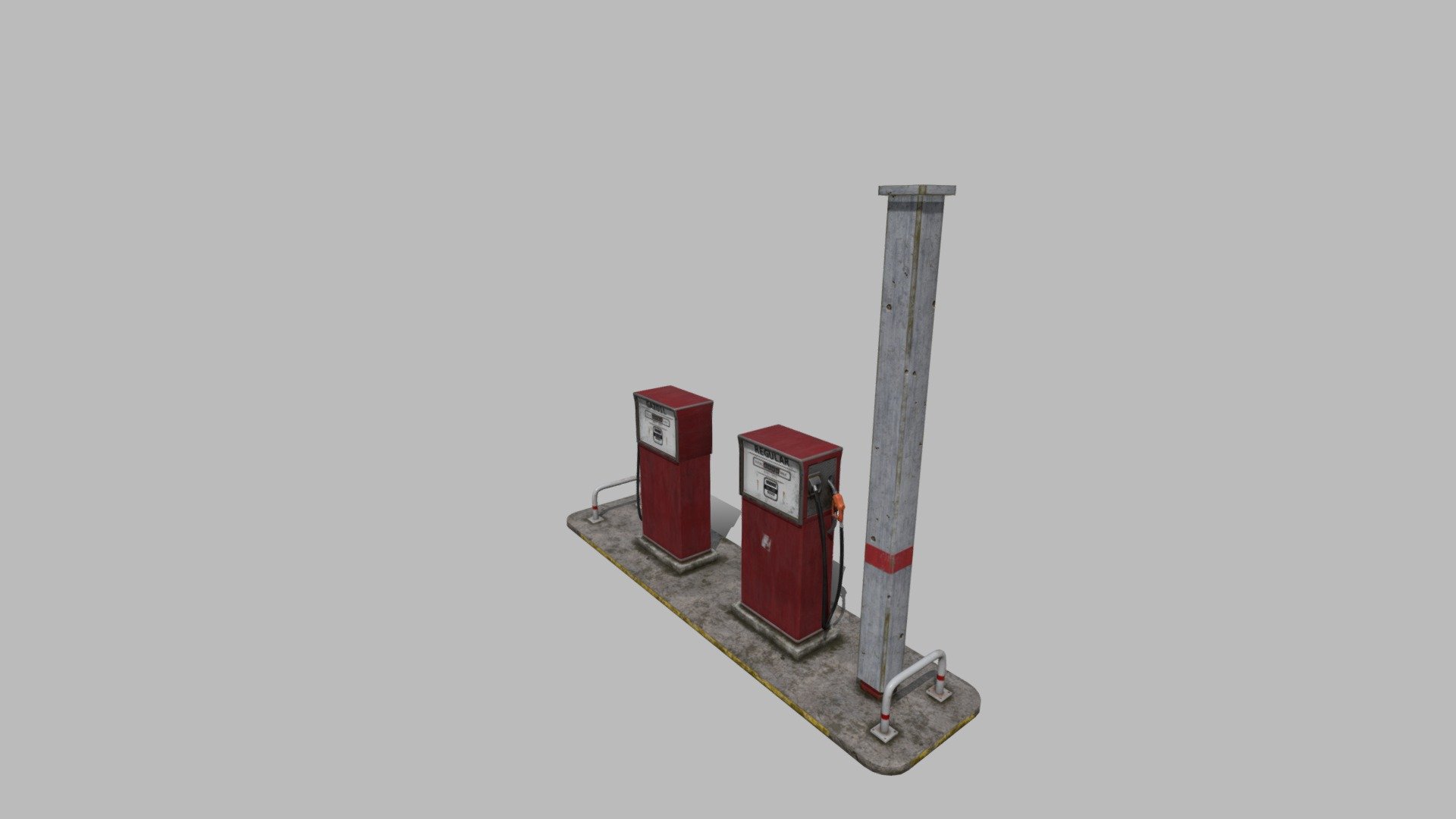 Gas pump - 3D model by monkeypunk.studio [24cb213] - Sketchfab
