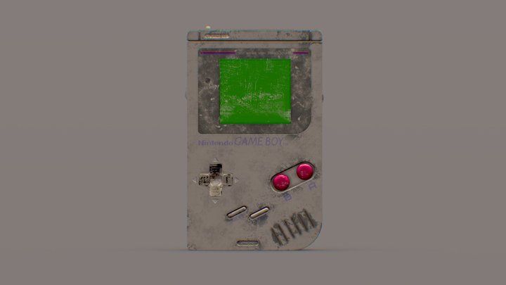 Game Boy Reimagined | Grunge Edition 3D Model