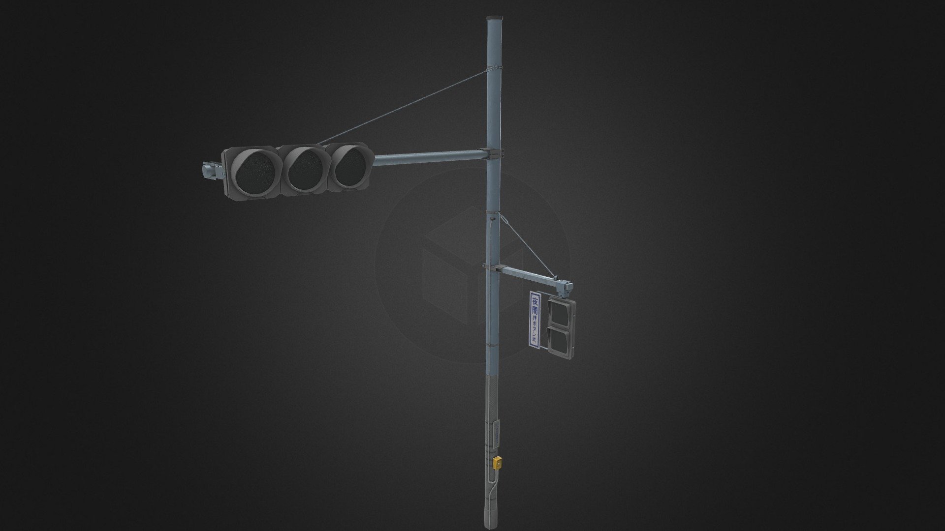 Japanese Traffic Light - Buy Royalty Free 3D model by attben [24cc4d0 ...