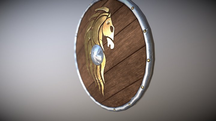 Shield Horse 3D Model
