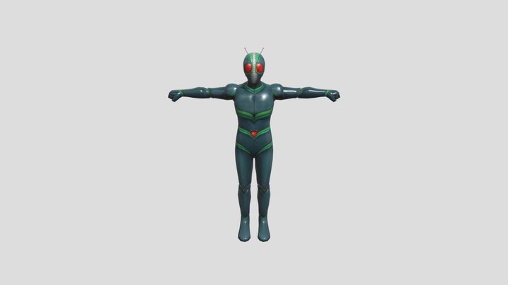 kamen rider J 3D Model