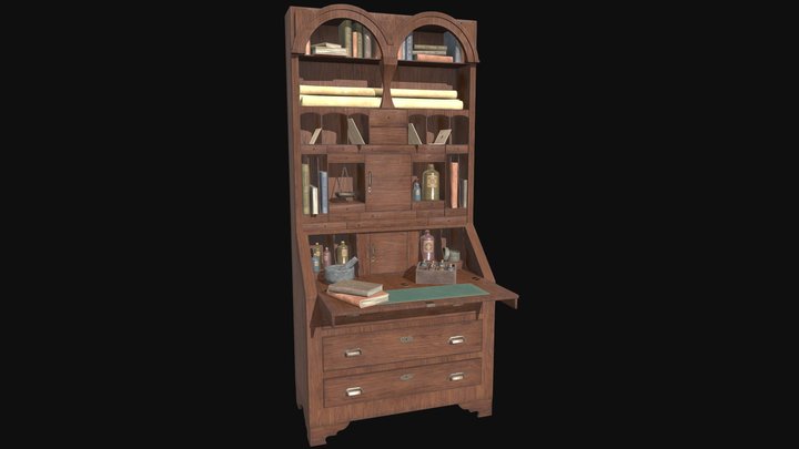 Victorian Desk 3D Model