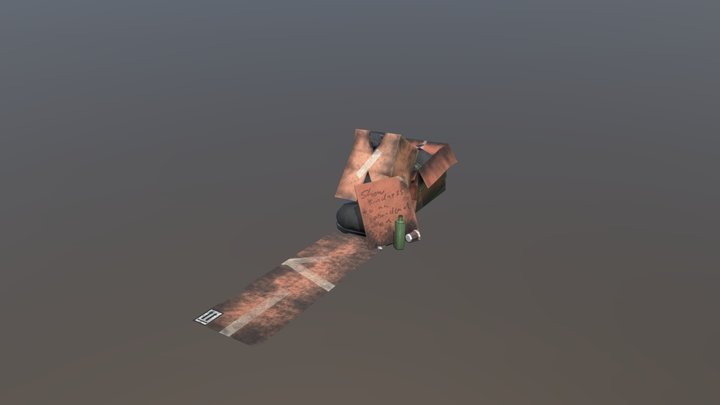 Trash Box 3D Model