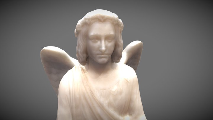 Baptism Angel Statue 3D Model