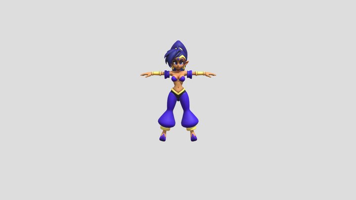 SHANTAE ( BLUE ) – Kostenloses 3D-Modell STL