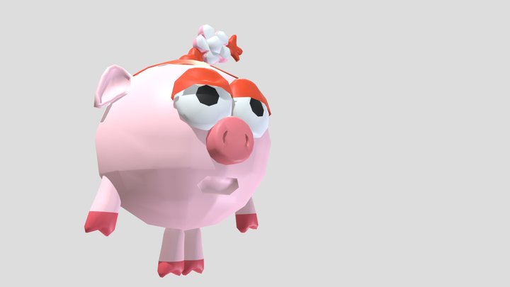 Смешарики Нюша // Kikoriki Nyusha 3D Model