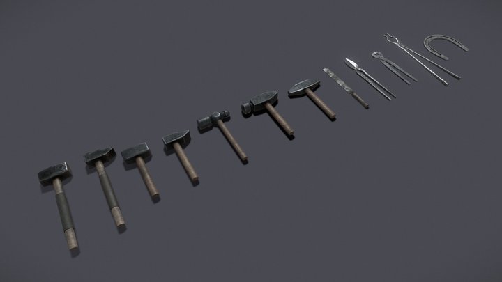 Blacksmith_Tools 3D Model