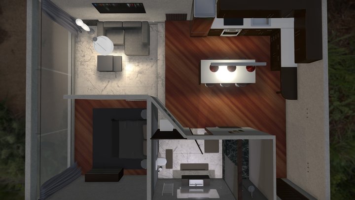 Modern Flat 3D Model