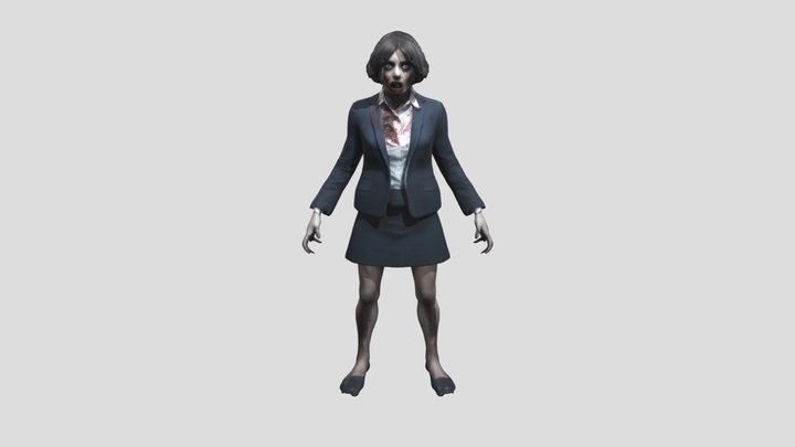 A female office 3D Model