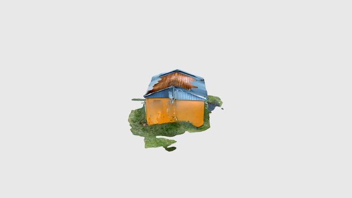 Emergency shelter Skálavík. 3D Model