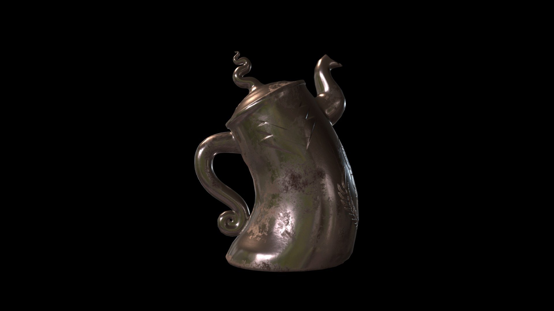 old magical teapot