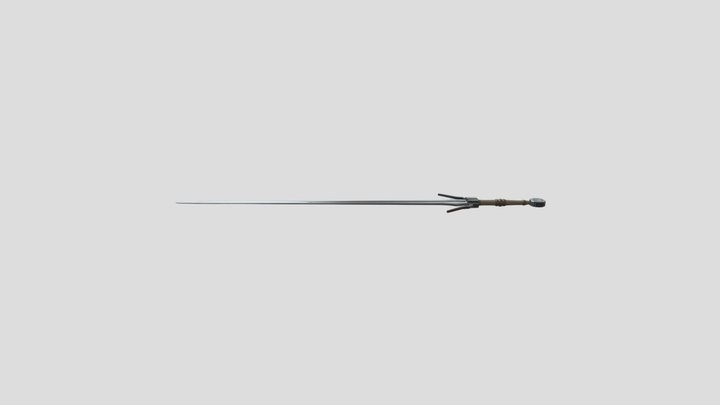 Witcher 3 Sword 3D Model