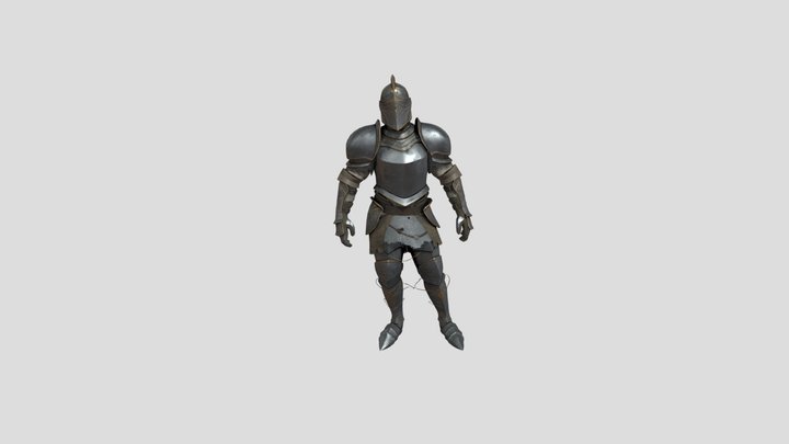 Medieval_knight__sculpture__game_ready 3D Model
