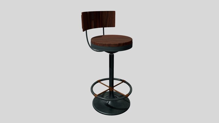Bar Stool 3D Model