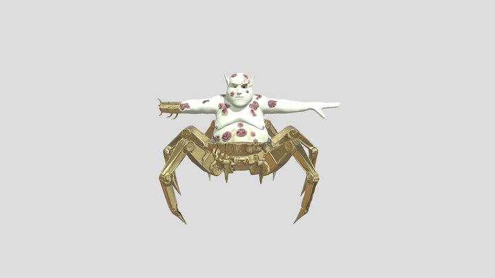 Baron Pustule, the Techno-Arachnomorph 3D Model